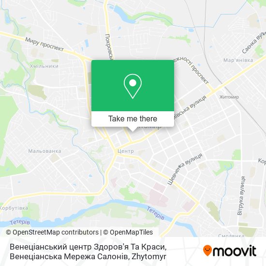 Венеціанський центр Здоров'я Та Краси, Венеціанська Мережа Салонів map