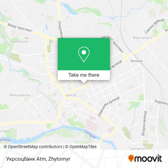 Укрсоцбанк Atm map