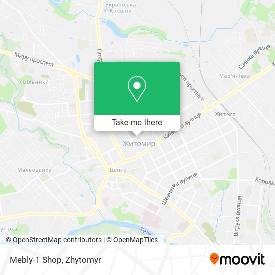 Mebly-1 Shop map