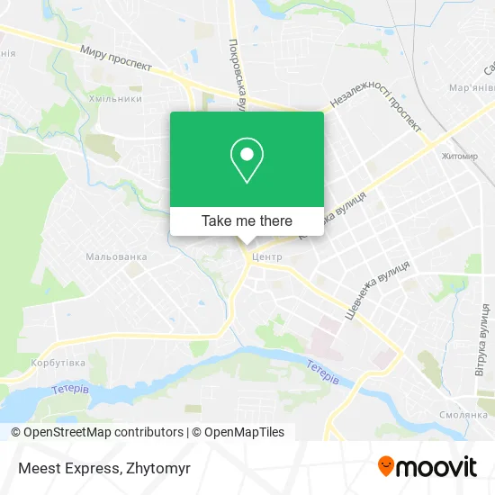 Карта Meest Express