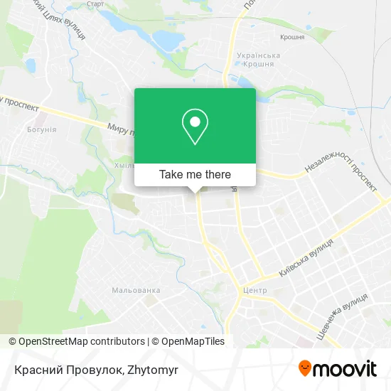 Карта Красний Провулок
