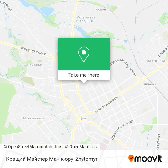 Карта Кращий Майстер Манікюру
