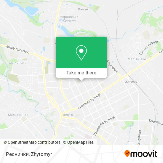 Карта Реснички