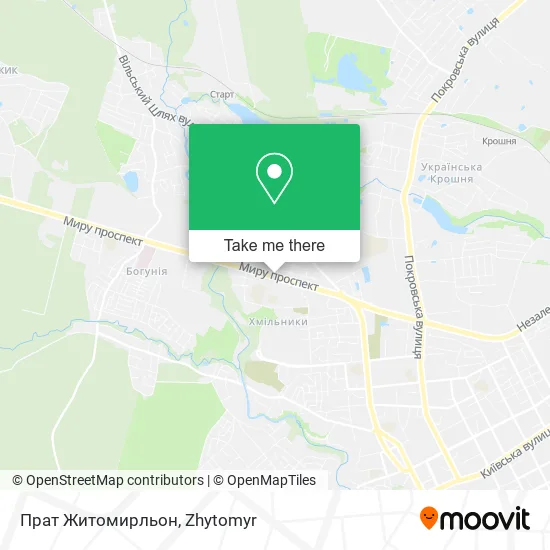 Карта Прат Житомирльон