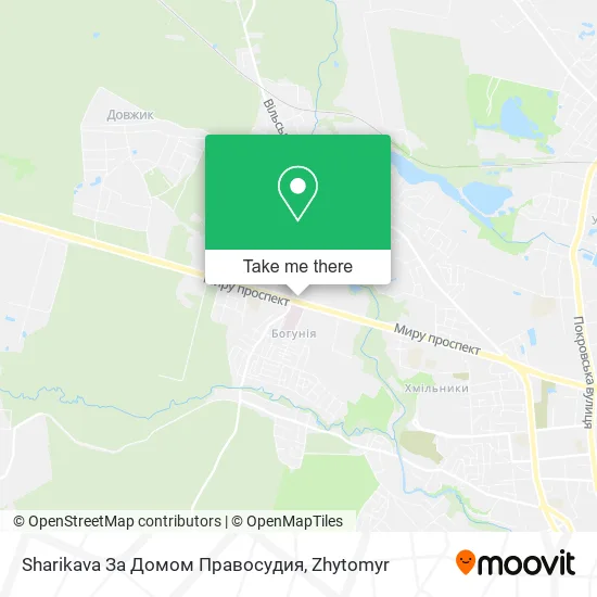 Карта Sharikava За Домом Правосудия