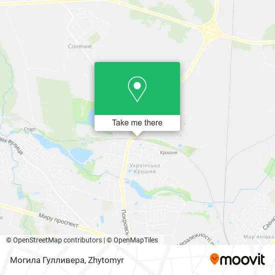 Карта Могила Гулливера