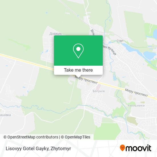 Lisovyy Gotel Gayky map