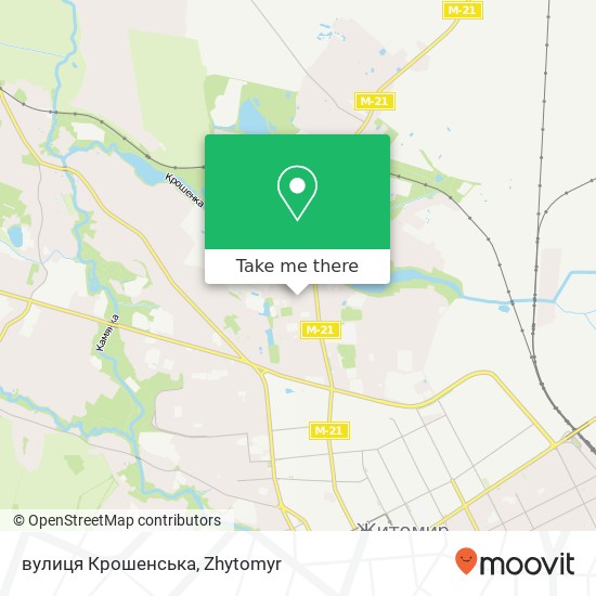 вулиця Крошенська map