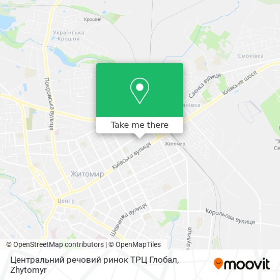 Центральний речовий ринок ТРЦ Глобал map