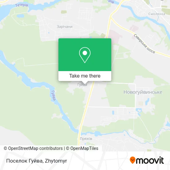 Карта Поселок Гуйва