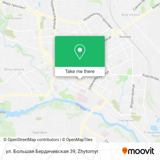 Карта ул. Большая Бердичевская 39