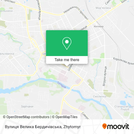 Карта Вулиця Велика Бердичівська