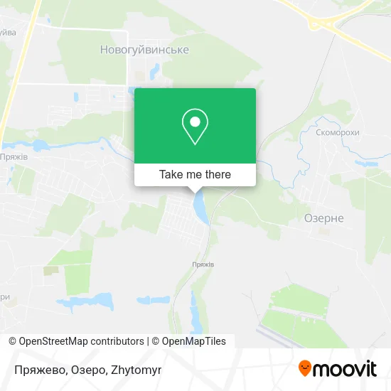 Карта Пряжево, Озеро
