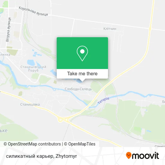 Карта силикатный карьер