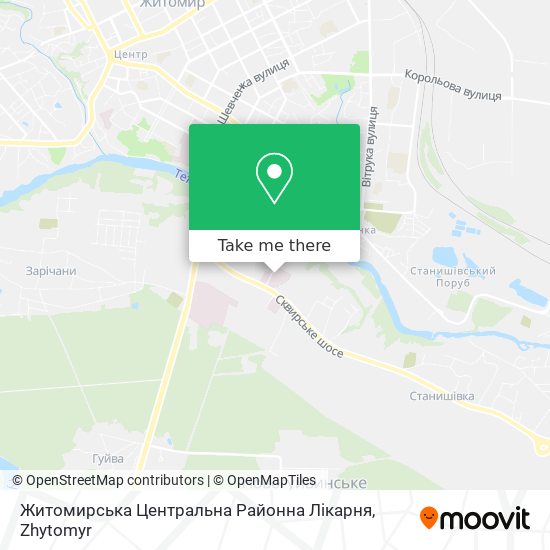 Житомирська Центральна Районна Лікарня map
