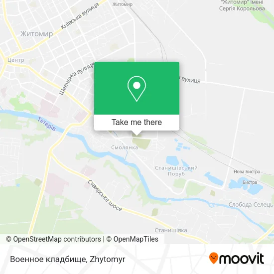Карта Военное кладбище
