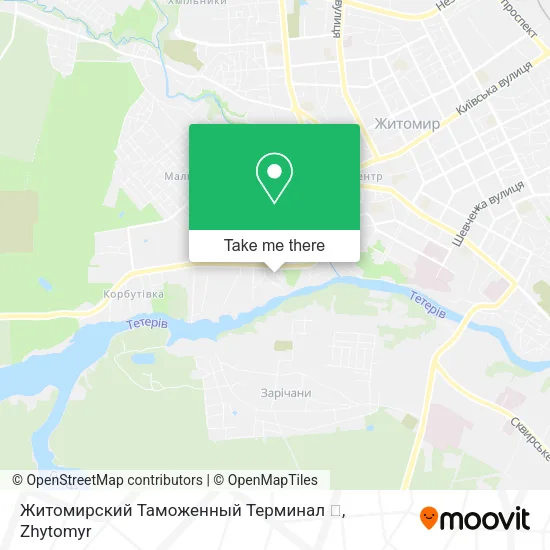 Карта Житомирский Таможенный Терминал 🚨