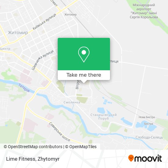 Lime Fitness map