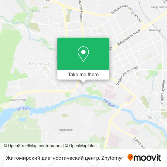 Карта Житомирский диагностический центр