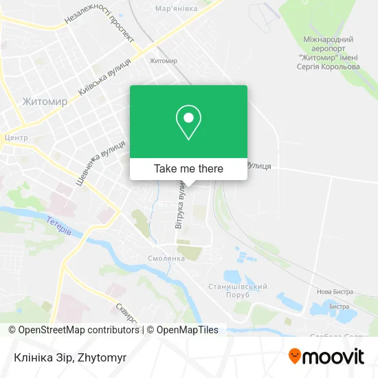 Карта Клініка Зір