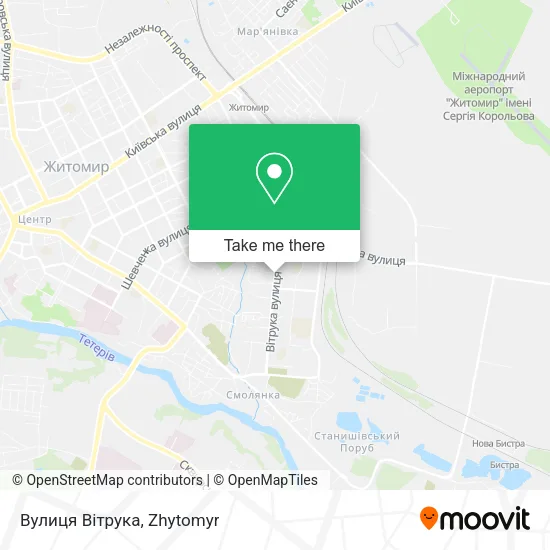 Карта Вулиця Вітрука