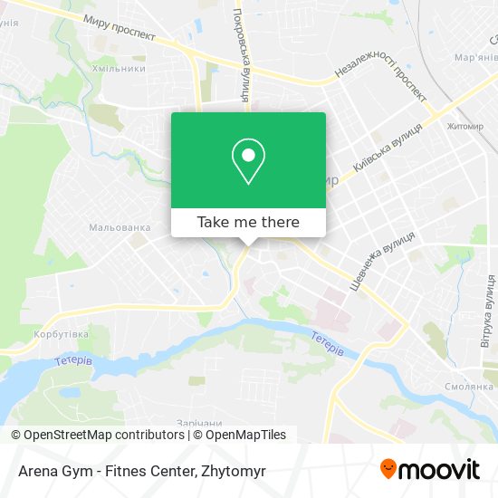 Карта Arena Gym - Fitnes Center