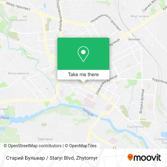 Карта Старий Бульвар / Staryi Blvd