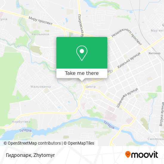 Гидропарк map