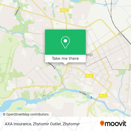 AXA Insurance, Zhytomir Outlet map