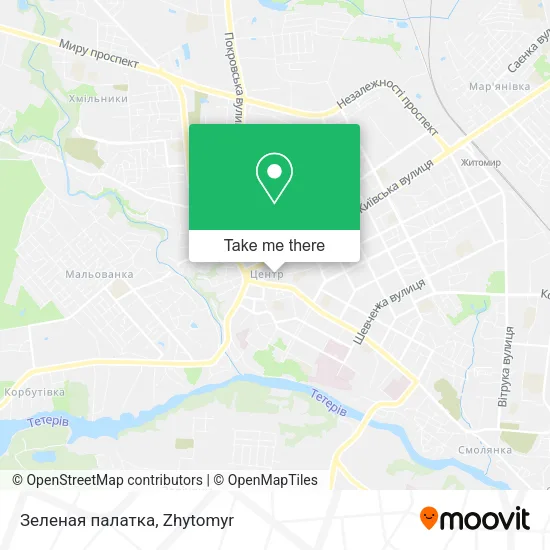 Карта Зеленая палатка