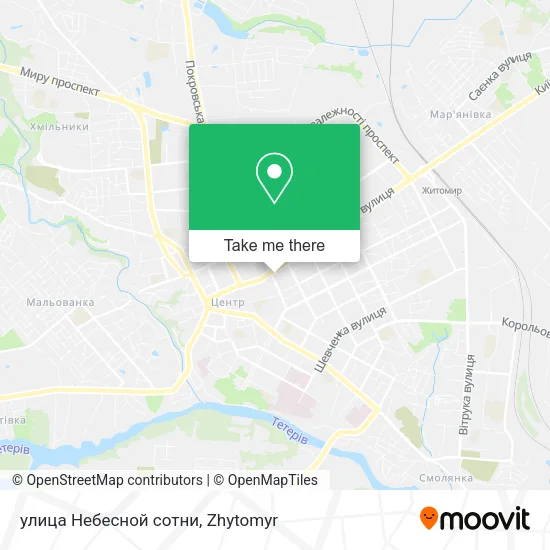 Карта улица Небесной сотни