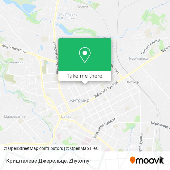 Кришталеве Джерельце map