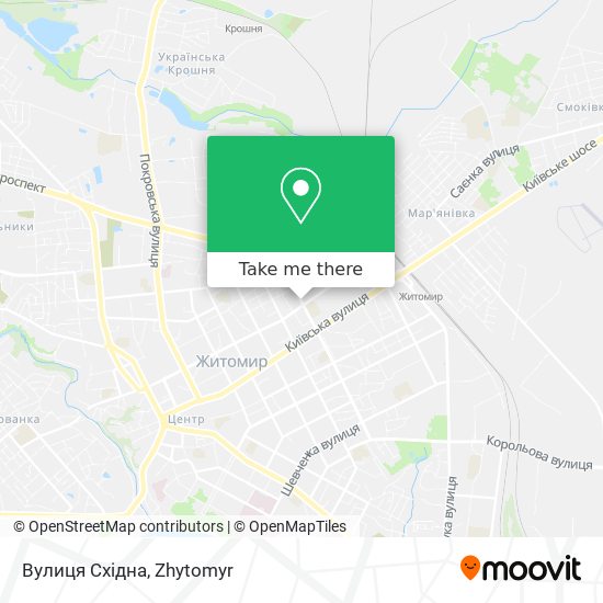 Вулиця Східна map