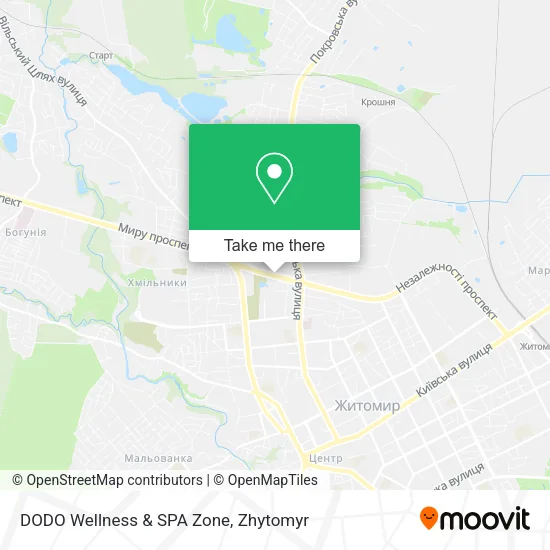 Карта DODO Wellness & SPA Zone