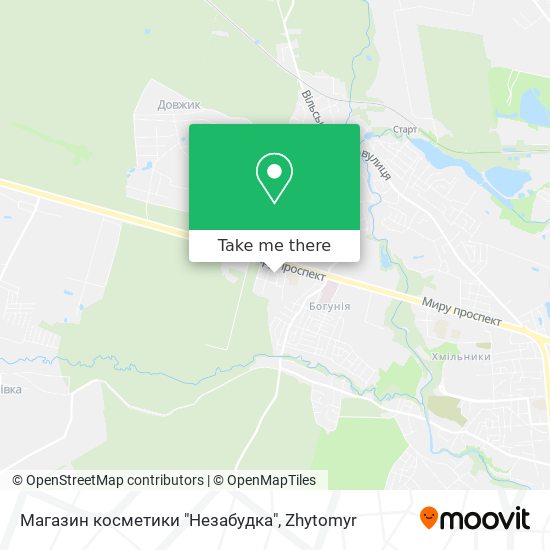 Магазин косметики "Незабудка" map