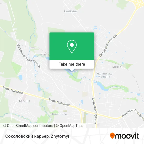 Карта Соколовский карьер