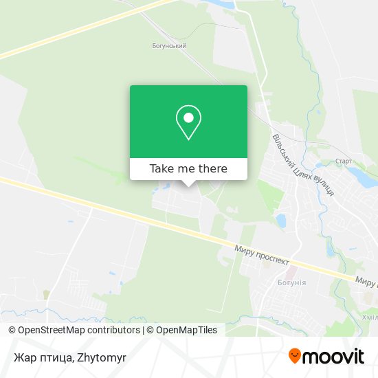 Жар птица map