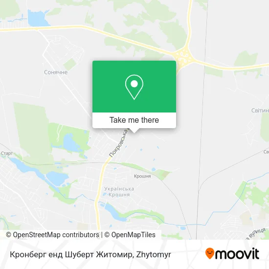 Карта Кронберг енд Шуберт Житомир