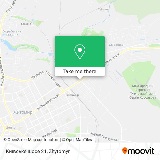 Карта Київське шосе 21