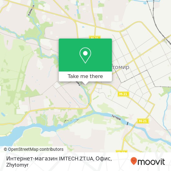 Интернет-магазин IMTECH.ZT.UA, Офис map