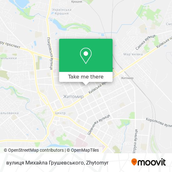 вулиця Михайла Грушевського map