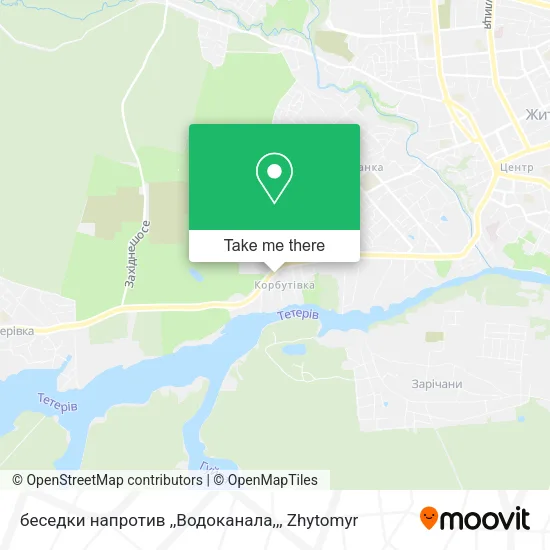Карта беседки напротив ,,Водоканала,,