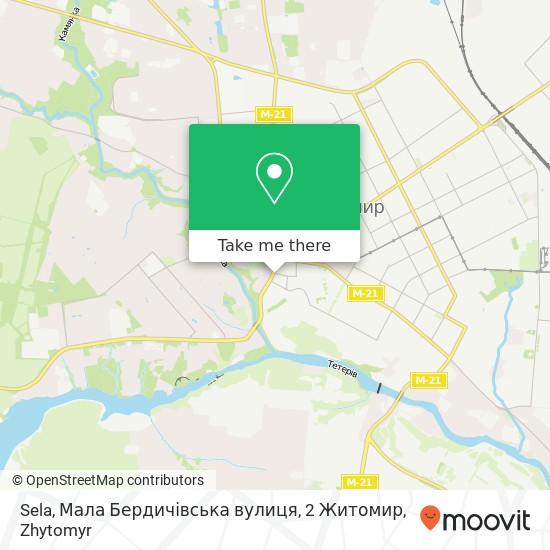 Sela, Мала Бердичівська вулиця, 2 Житомир map