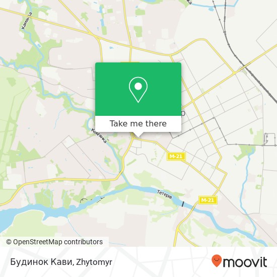 Будинок Кави, Велика Бердичівська вулиця Житомир map