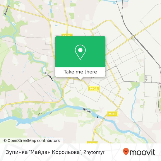 Зупинка "Майдан Корольова" map