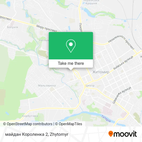 Карта майдан Короленка 2