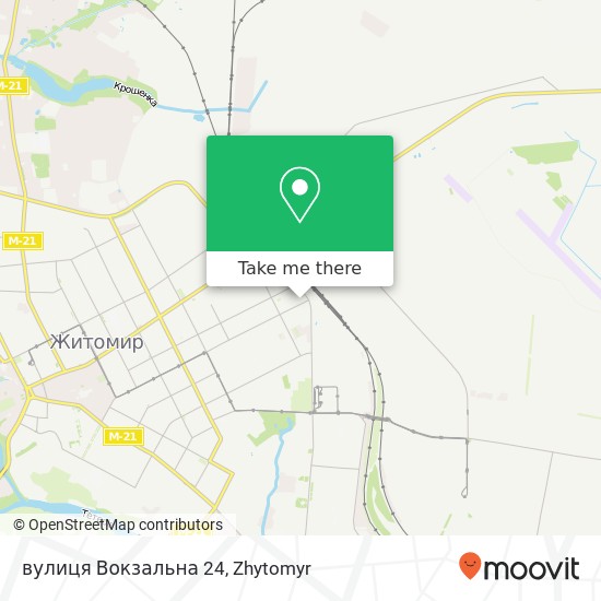 вулиця Вокзальна 24 map