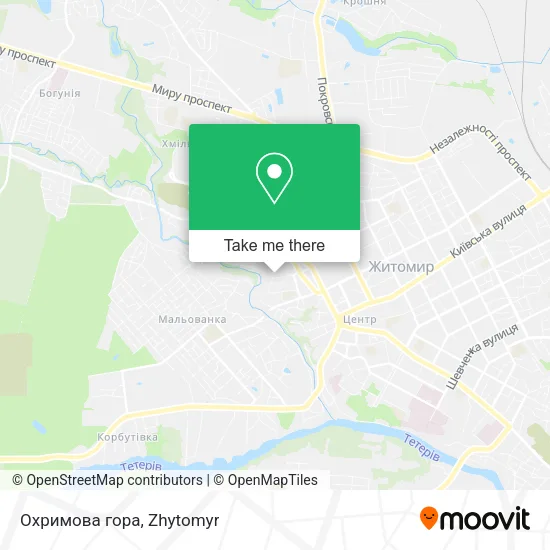 Карта Охримова гора