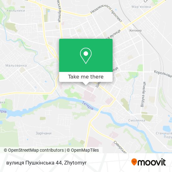 Карта вулиця Пушкінська 44