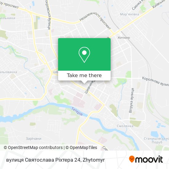 вулиця Святослава Ріхтера 24 map